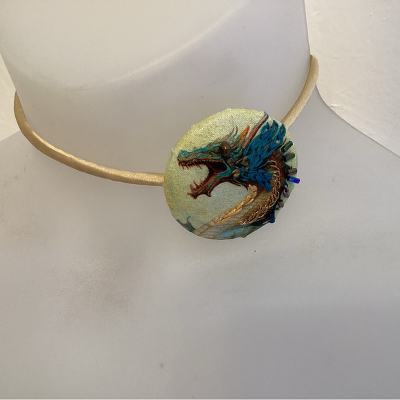 Beaded Dragon Choker Necklace NWOT - Picture 4 of 5